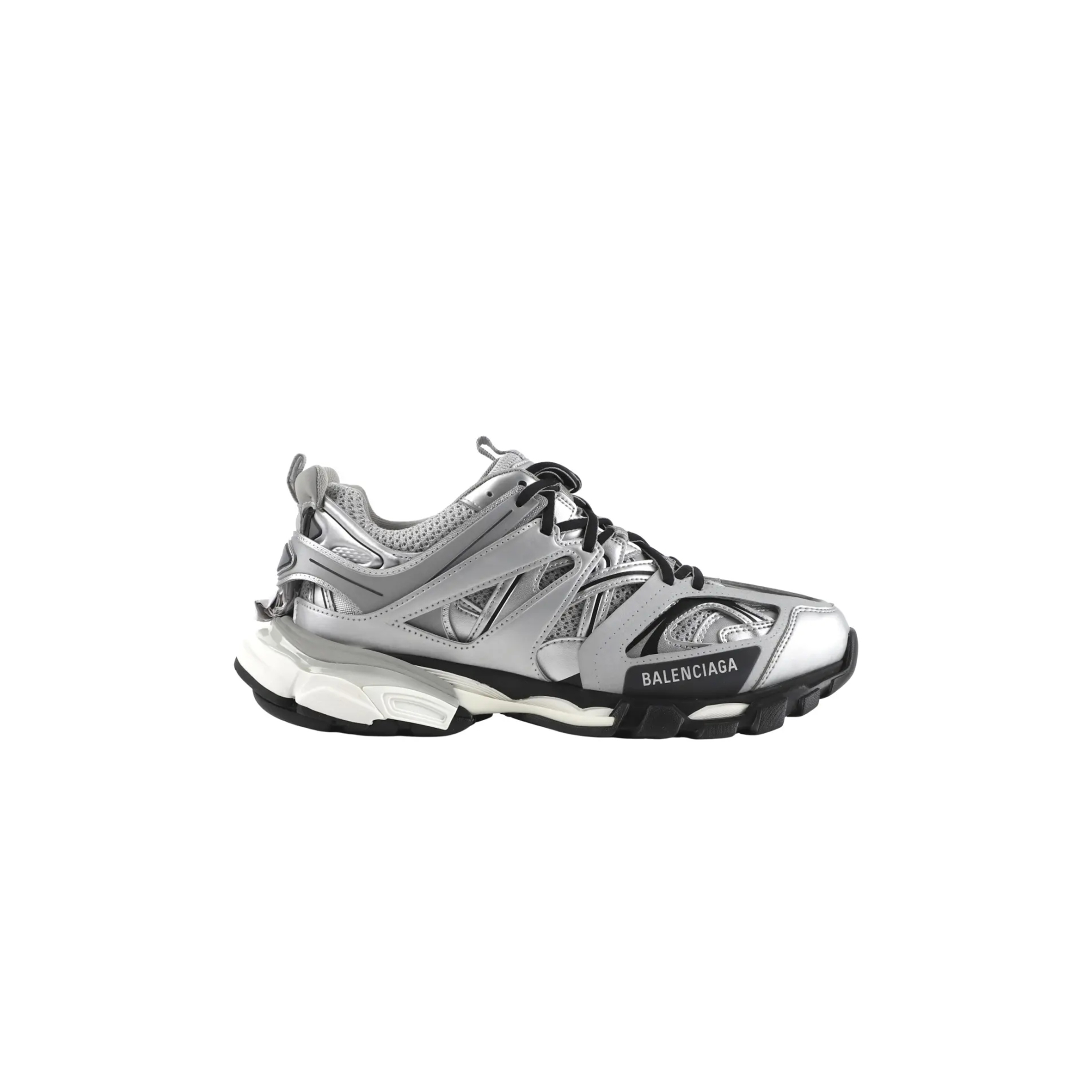 Ba*len*cia*ga track trainer metallic silver 542023w2cd18100